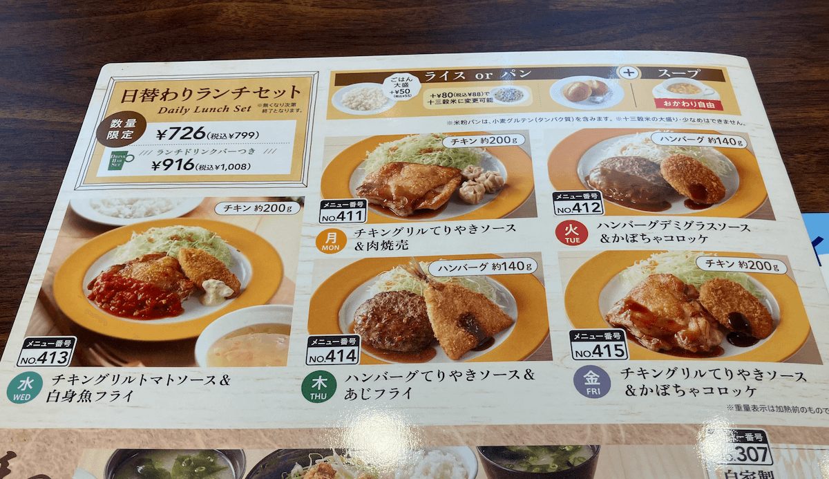 【ジョナサン】799円「日替わりランチ」全曜日を栄養士がジャッジ！　木曜がおすすめ1位のワケは？の画像2
