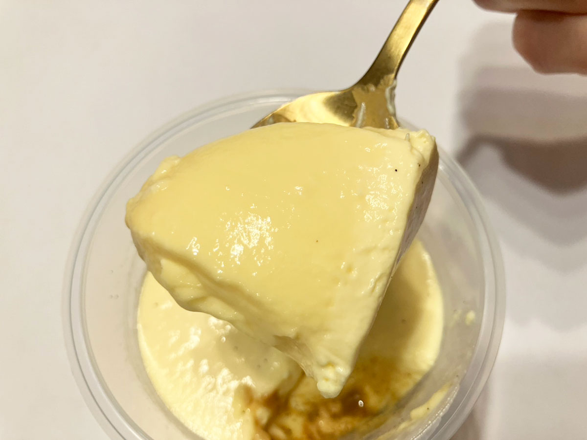 【ロピア】スイーツ新作は270円「高級マンゴー」濃厚プリン！　リアルな味と香りがぜいたくでたまらないの画像8