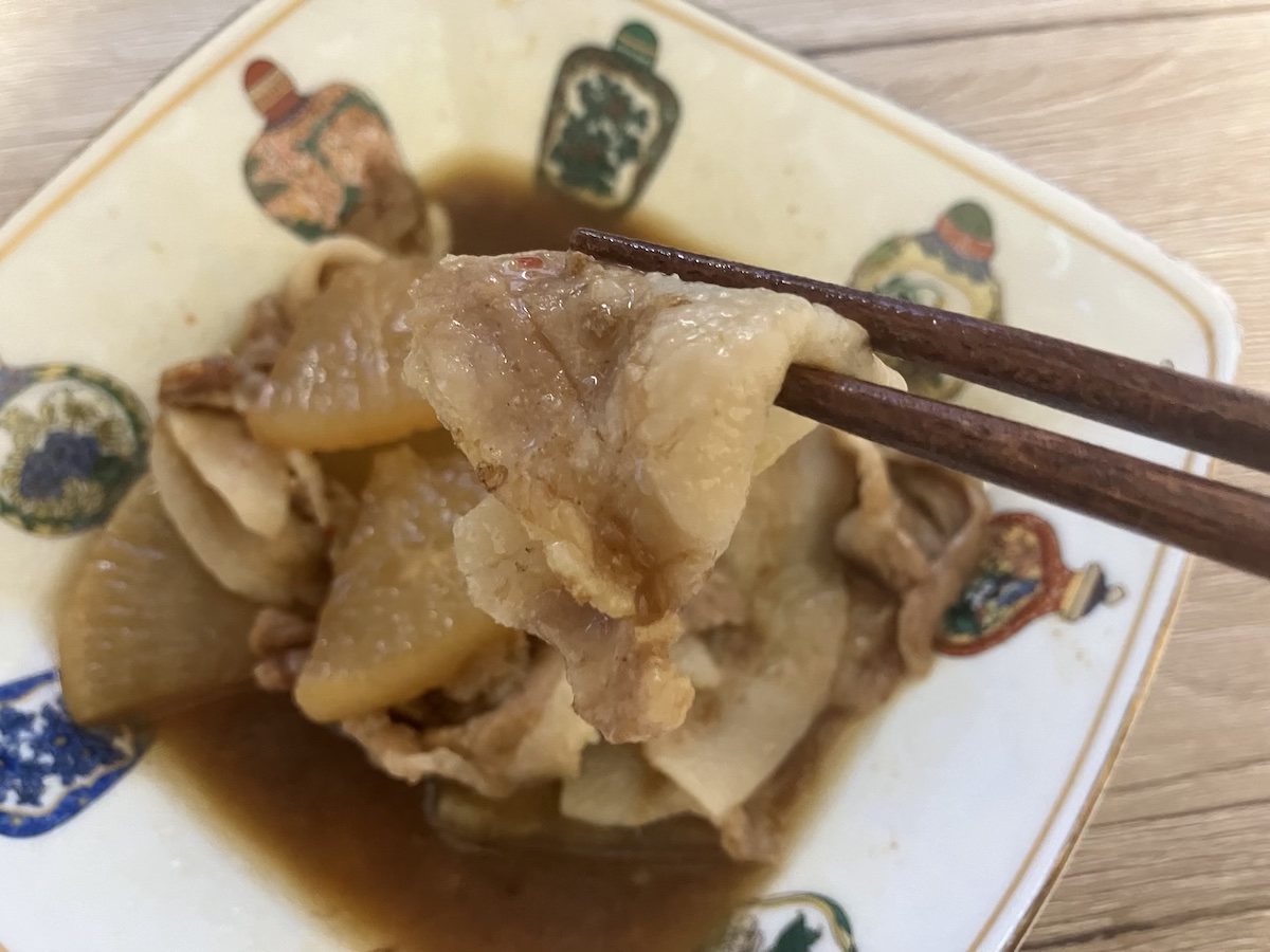 永谷園【豚バラ大根】レンチン10分で味がしみしみ！の画像11