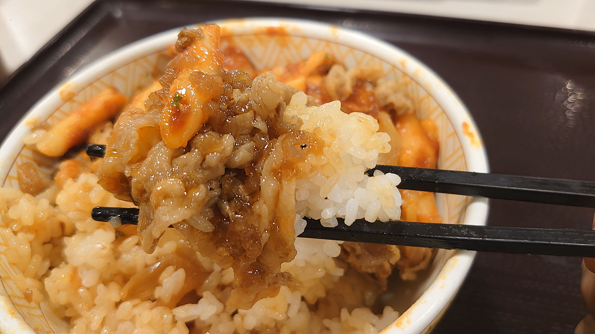 「ナポリタン牛丼」が賛否【すき家】、「おいしくない」は本当か？　食べたら「大きな肩透かし」だった！の画像9