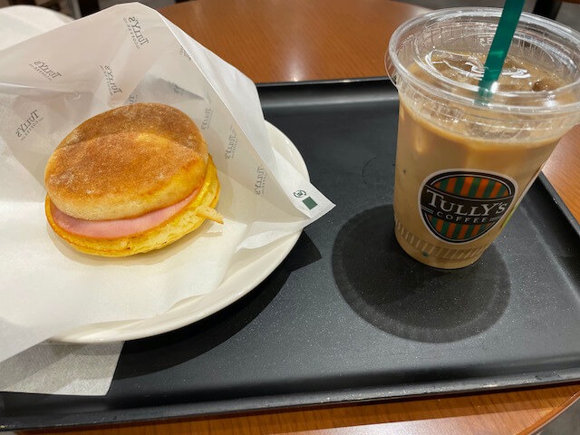 【タリーズ】630円モーニング、「イングリッシュマフィン」薄くて衝撃！　「ハムエッグ」のエッグとは……の画像3