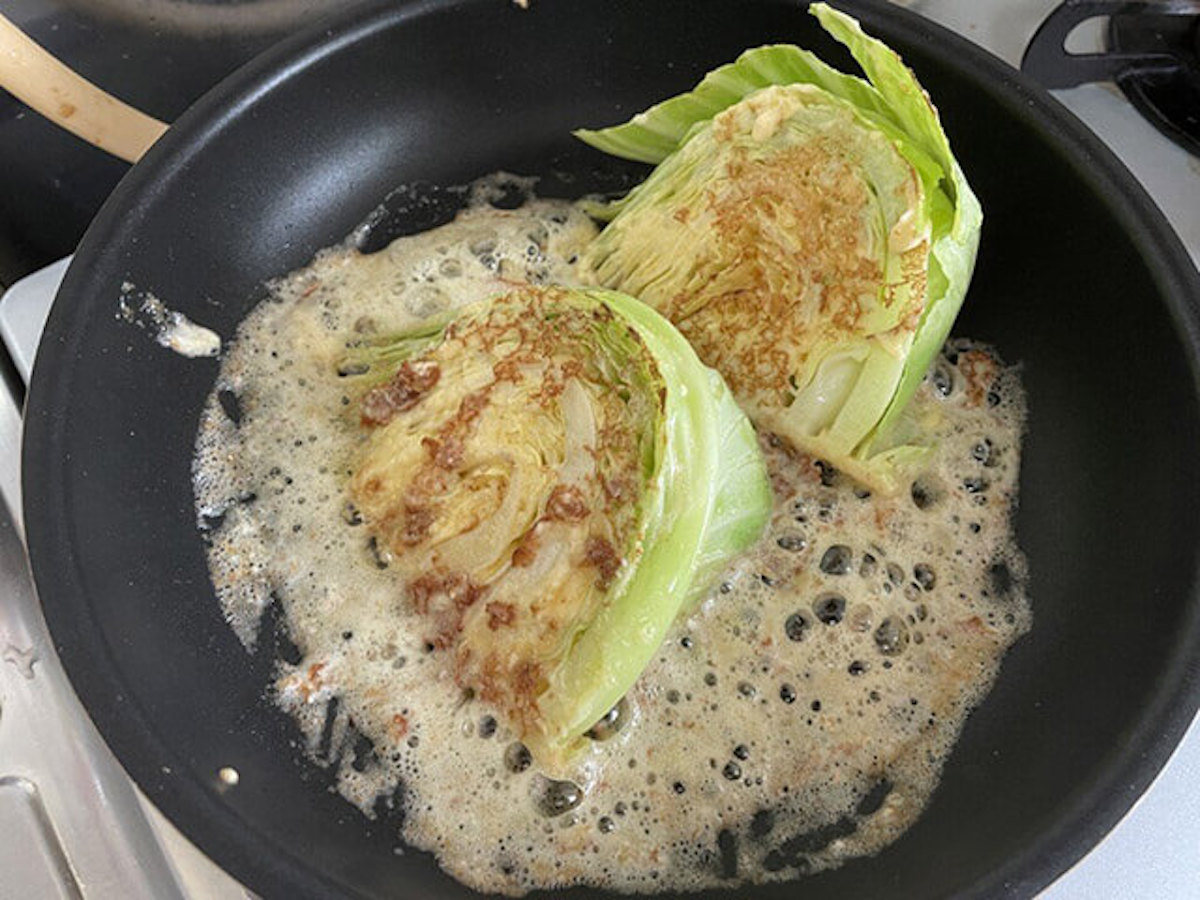 家族で争奪戦になる人気レシピ【春キャベツのお好み焼き風】、マヨが甘くてジューシー！の画像5