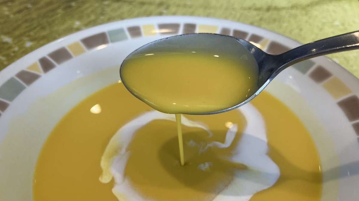 【サイゼリヤ】180円の復活メニュー食べたら、コスパ◎だった！　「冷たいパンプキンスープ」見た目以上のワケの画像4