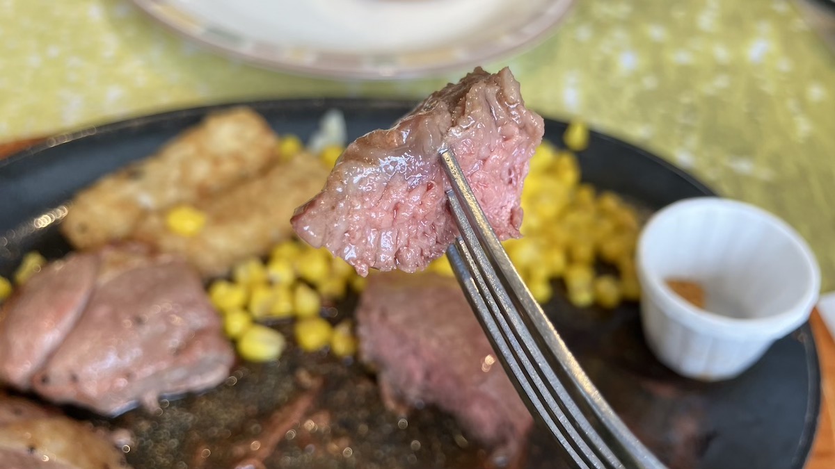 【サイゼリヤ】新メニュー1090円「ラムのランプステーキ」、　肉厚ジューシーでビックリ!!　やみつきスパイスで大満足の画像6