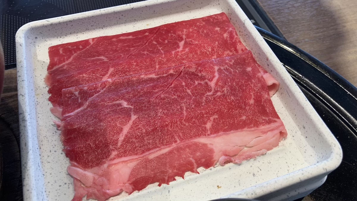 「焼肉きんぐ」のしゃぶしゃぶ食べ放題【ゆず庵】、1089円「すき焼きランチ」は肉が18センチ!!　大満足の内容は？の画像9
