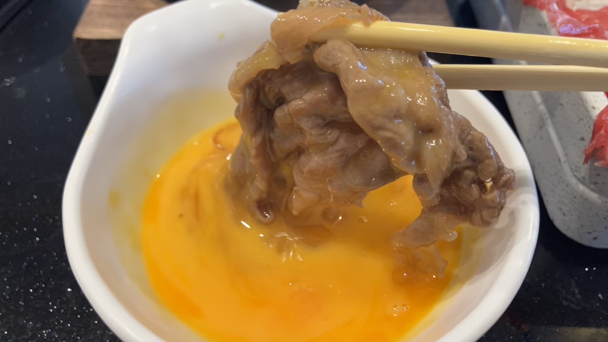 「焼肉きんぐ」のしゃぶしゃぶ食べ放題【ゆず庵】、1089円「すき焼きランチ」は肉が18センチ!!　大満足の内容は？の画像15