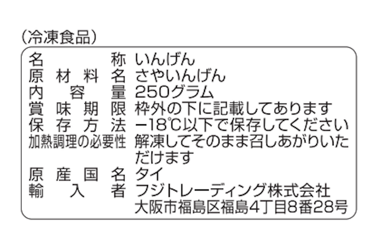 【クスリのアオキ】約1000店で販売、タイ産「冷凍いんげん」→自主回収「基準値を超える残留農薬」の画像3