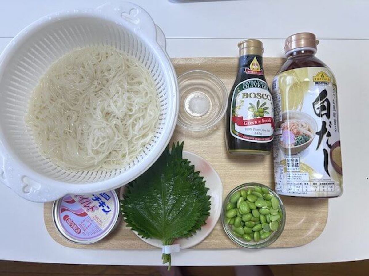 枝豆とツナ缶だけ【枝豆そうめんチャンプルー】作ったら、どハマリ！　「正直飽きた」そうめんが蘇るレシピの画像3