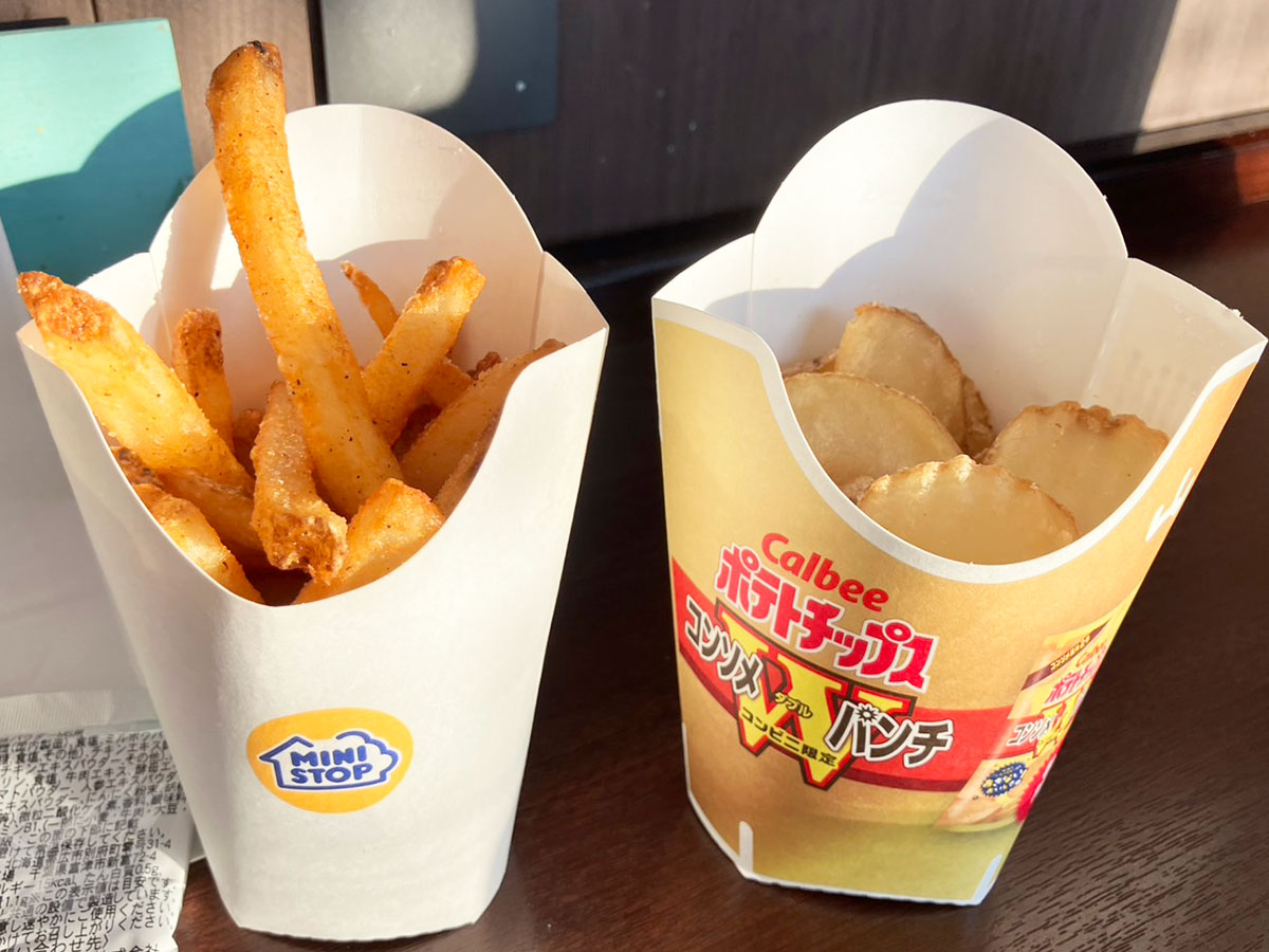 「パウダーが激うま！」【ミニストップ】375円フライドポテト、「カルビーコラボ」が最高！の画像3