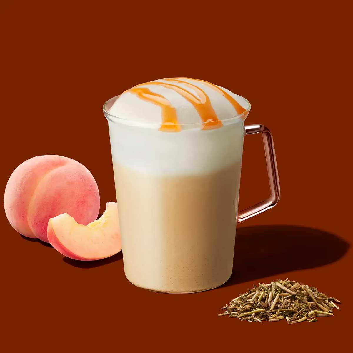 21店舗限定【スタバ】新作ティー「ほうじ茶＆白桃」はふんわりムース！　期間限定の4品は？の画像3
