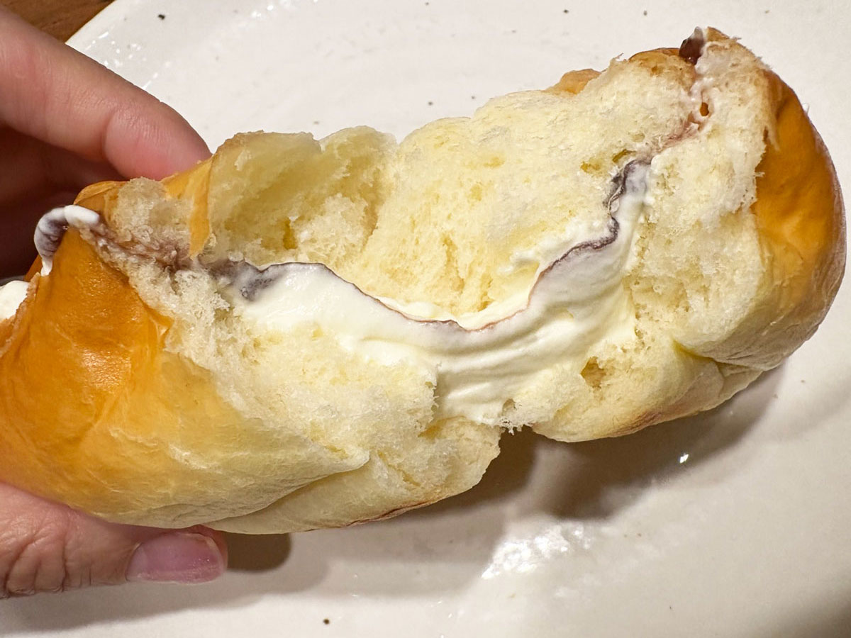 【ガスト】500円「モーニング」とろとろマスカルポーネクリームが幸せ!コッペパンとあんこと相性バツグンの画像8