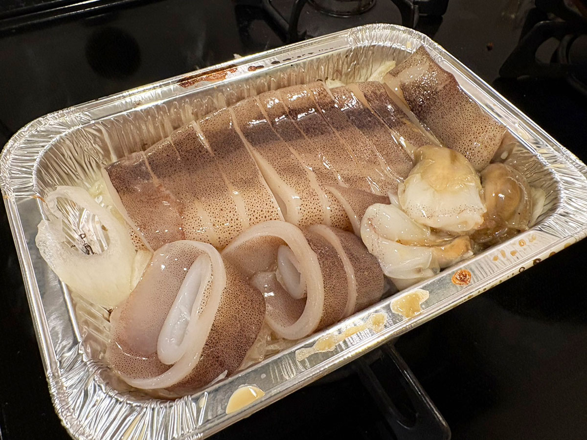 「ああten 、うまい」【角上魚類】580円「いか漁師焼き」が旨味爆弾! 直火OKの半調理商品、BBQにも最適の画像4